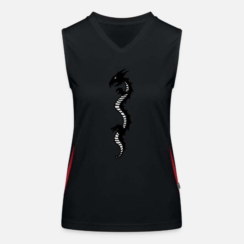 drache Funktionelles Kontrast-Tank Top für Frauen
