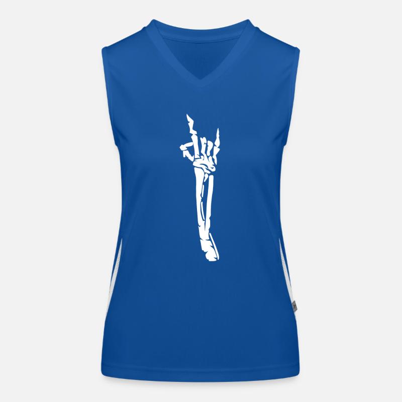 Devil's Horn Skeleton Women's Functional Contrast Tank Top