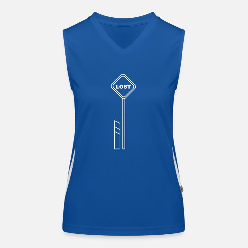 Lost Schild Funktionelles Kontrast-Tank Top für Frauen