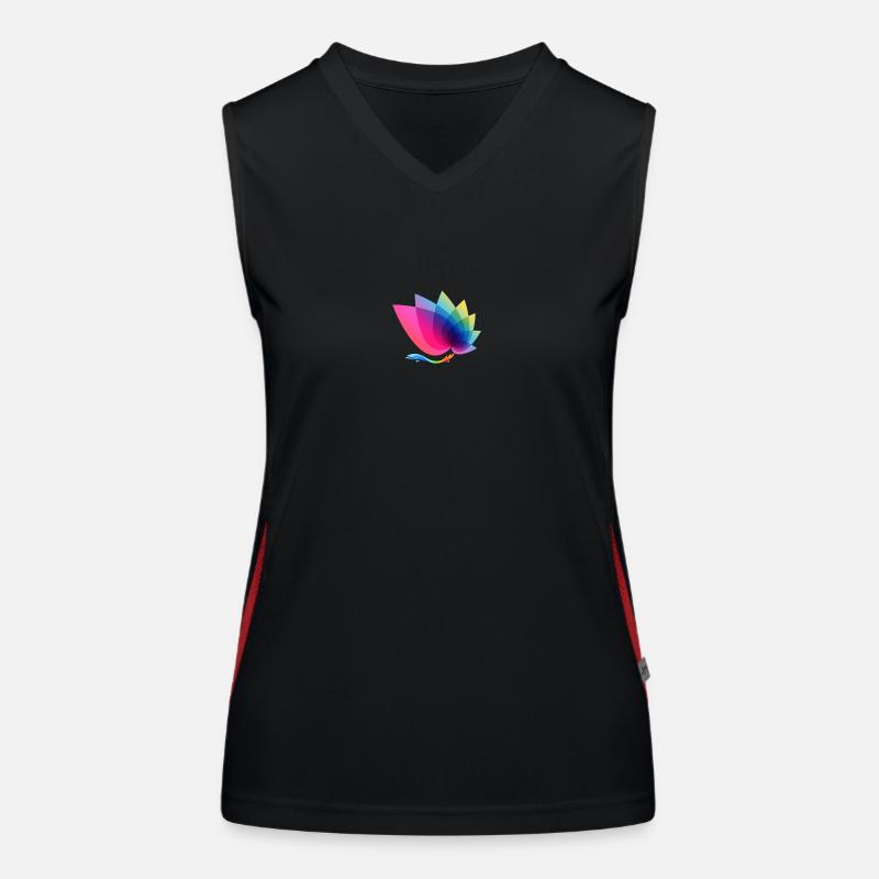 Abstrackt Funktionelles Kontrast-Tank Top für Frauen
