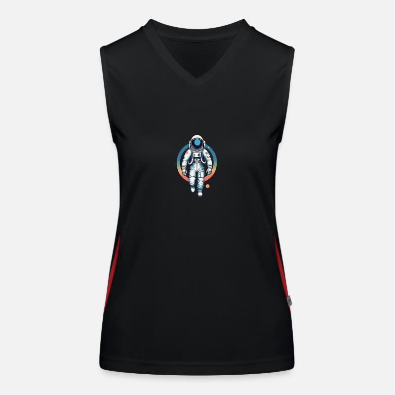 L’astronaute dans l’espace Débardeur respirant contrasté Femme