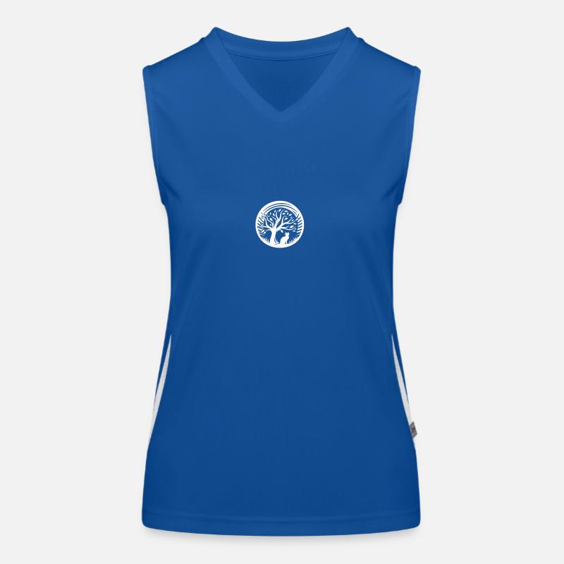 Stray Cat Rescue Logo Funktionelles Kontrast-Tank Top für Frauen