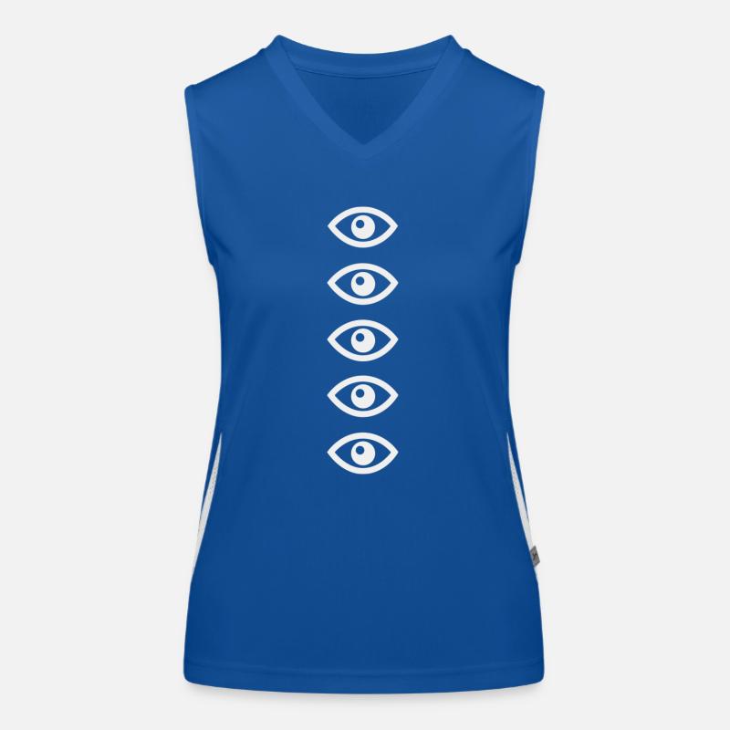 Yeux Débardeur respirant contrasté Femme