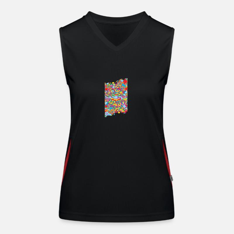 Magic World Funktionelles Kontrast-Tank Top für Frauen