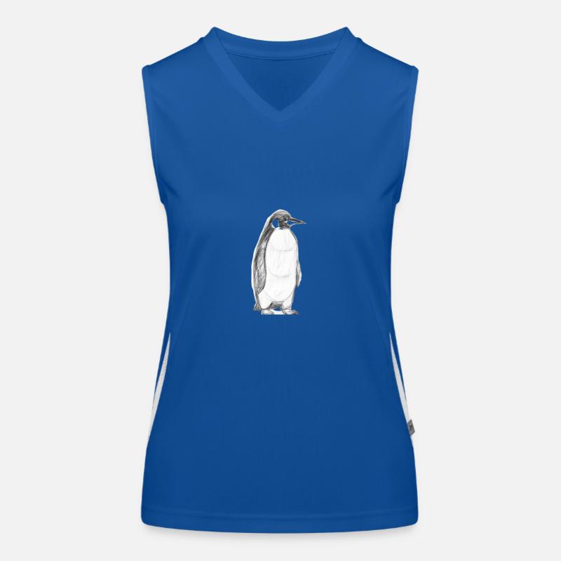 Illustration de pingouin Débardeur respirant contrasté Femme