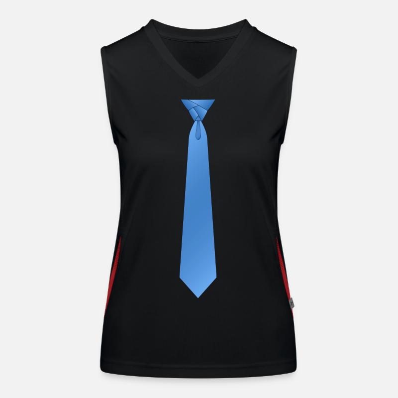 Eldregde cravate bleue Débardeur respirant contrasté Femme