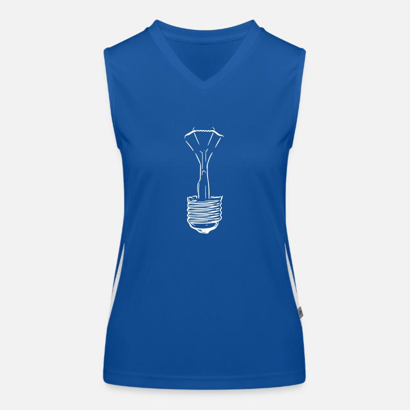 Lamp with defective glass bulb Women's Functional Contrast Tank Top