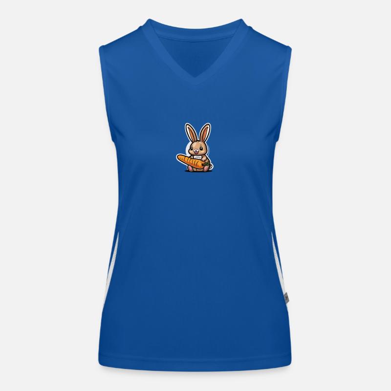 Un rêve de lapin (Collection d’animaux magiques) Débardeur respirant contrasté Femme
