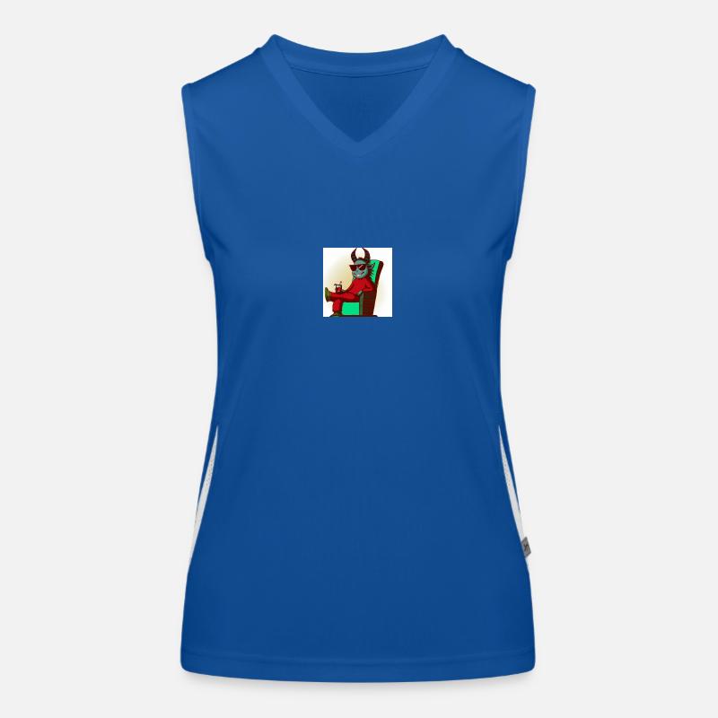 Krampus Percht Devil 2307 Women's Functional Contrast Tank Top