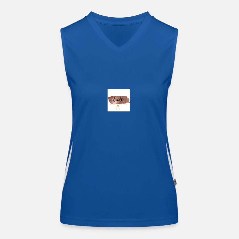 bride Funktionelles Kontrast-Tank Top für Frauen