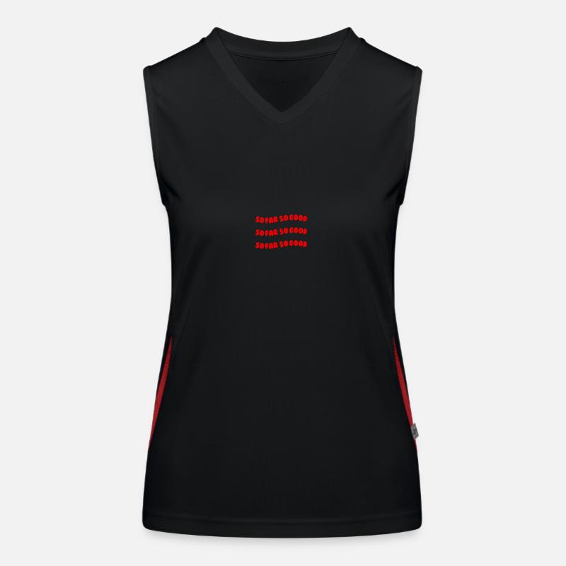 So far so good red Funktionelles Kontrast-Tank Top für Frauen
