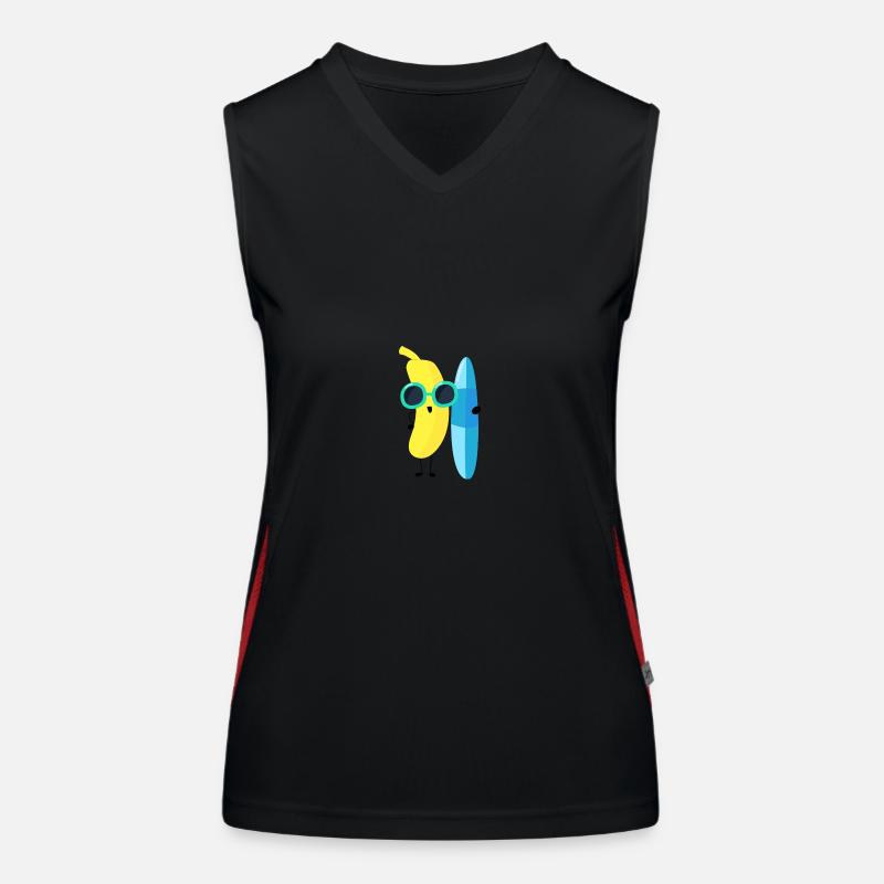 Banana Funktionelles Kontrast-Tank Top für Frauen