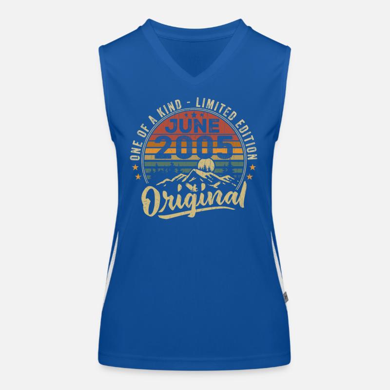 Juni 2005 Vintage Geburtstagsgeschenk 2005 Juni Funktionelles Kontrast-Tank Top für Frauen