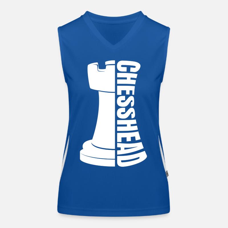 Checkmate Chess King Illustration Women's Functional Contrast Tank Top