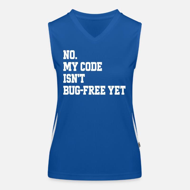 Humor Programmer Coder Bugs Gift Developer Women's Functional Contrast Tank Top