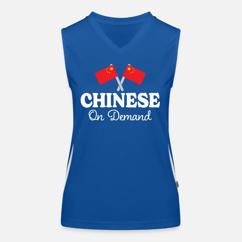 Chinese on request Chinese interpreter Women's Functional Contrast Tank Top