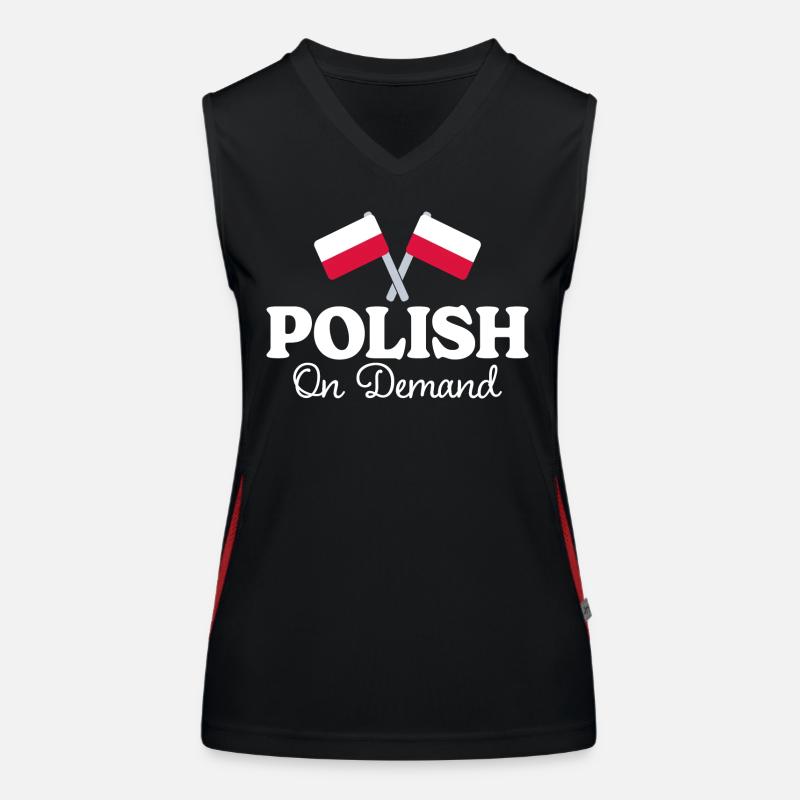 Polish Translator Polish Interpreter Women's Functional Contrast Tank Top