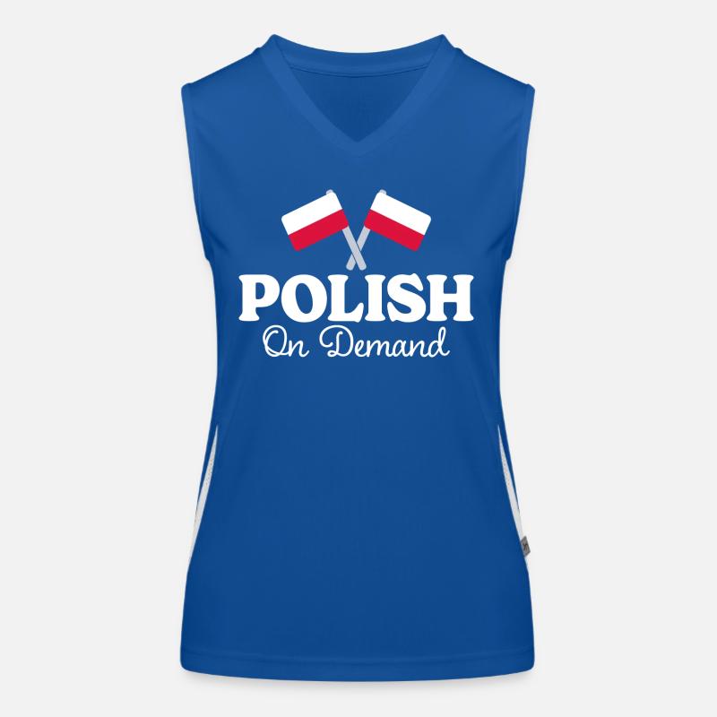Polish Translator Polish Interpreter Women's Functional Contrast Tank Top