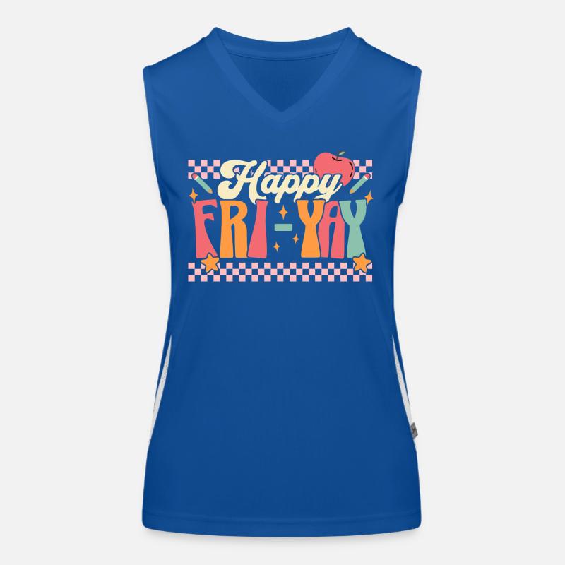 Humor Friday Lehrer-Wochenende Funktionelles Kontrast-Tank Top für Frauen