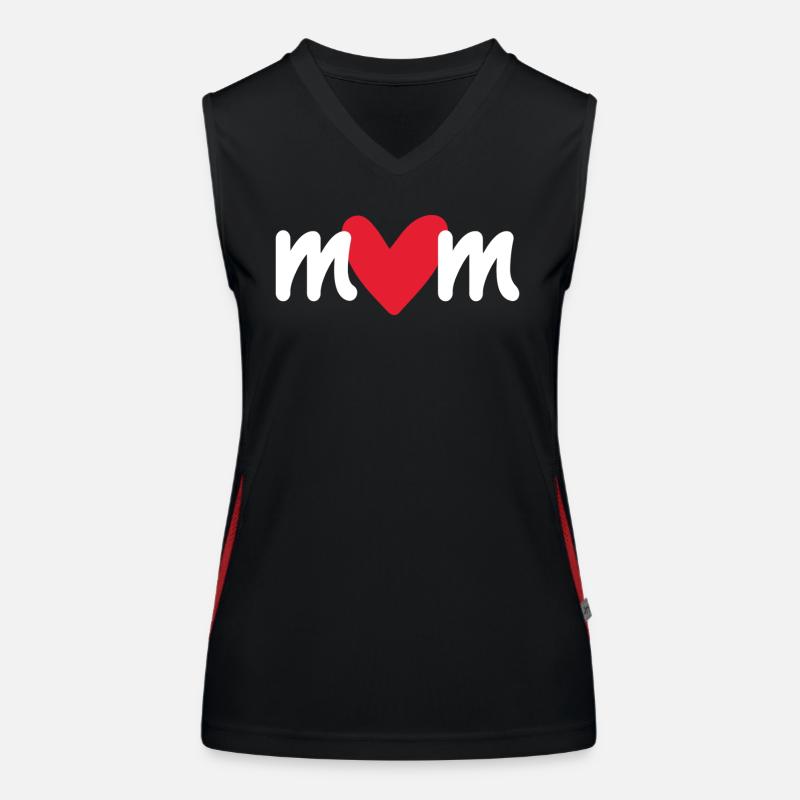 Mum heart Women's Functional Contrast Tank Top