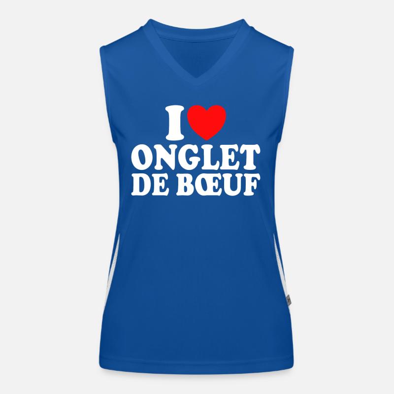 Boucher I Love Onglet De Boeuf Débardeur respirant contrasté Femme