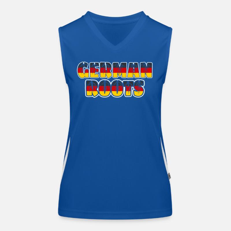 Deutsche Wurzeln Deutsche Herkunft Funktionelles Kontrast-Tank Top für Frauen