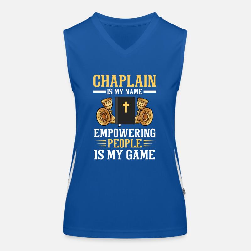 Chaplain Parish Priest Women's Functional Contrast Tank Top