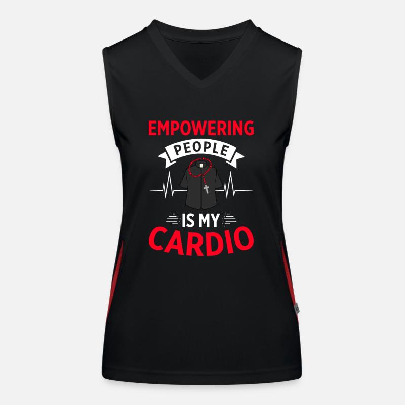 Chaplain Parish Priest Women's Functional Contrast Tank Top