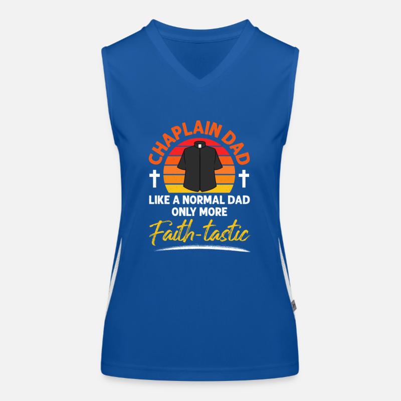 Chaplain Parish Priest Women's Functional Contrast Tank Top