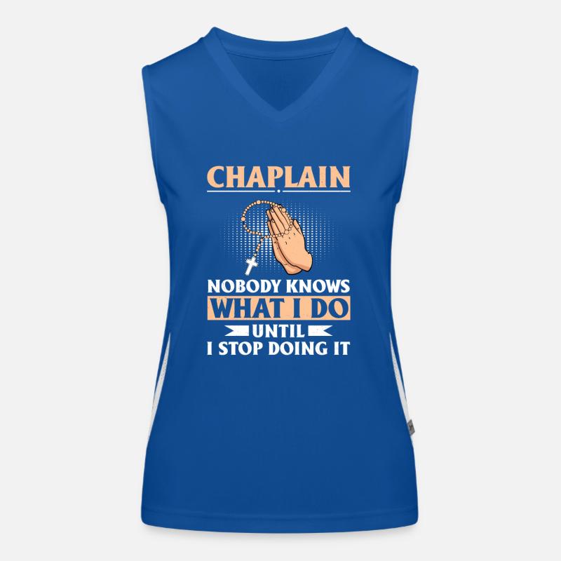 Chaplain Parish Priest Women's Functional Contrast Tank Top