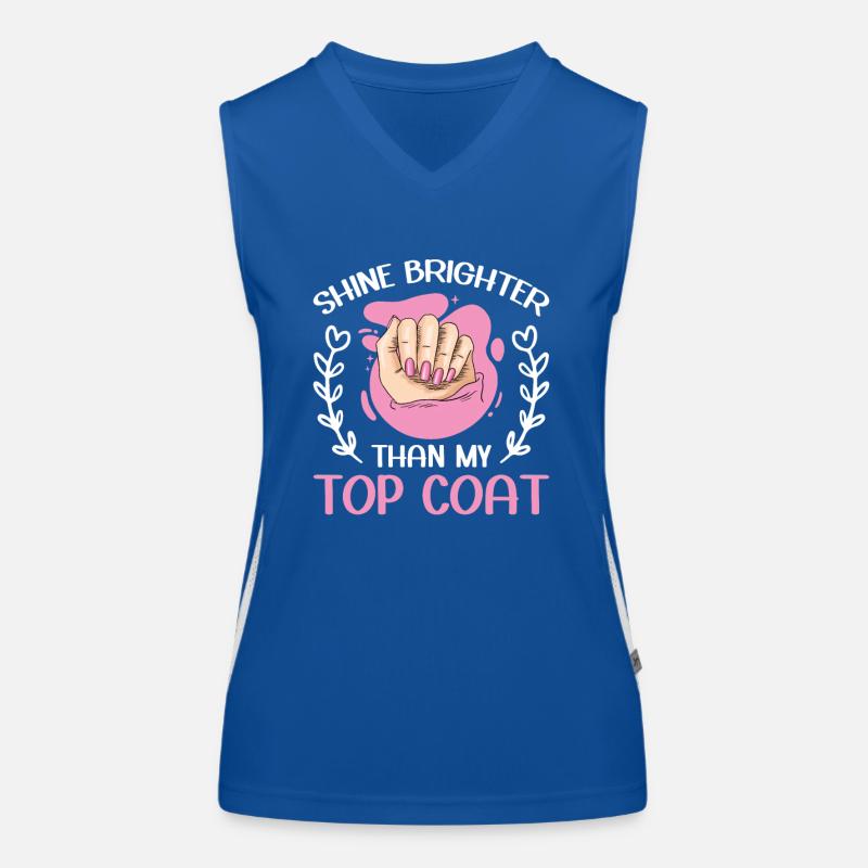 Nail Tech Manicure Nail Technician Women's Functional Contrast Tank Top