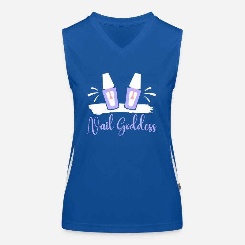 Nail Tech Manucure Technicienne des ongles Débardeur respirant contrasté Femme