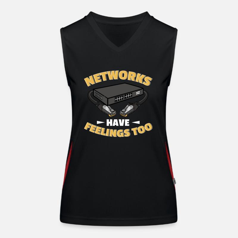 Netzwerkadministrator Systemadministrator Netzwerk Funktionelles Kontrast-Tank Top für Frauen