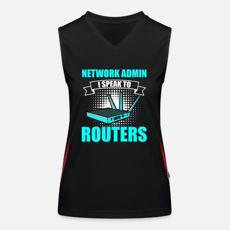 Network Administrator System Administrator Network Women's Functional Contrast Tank Top
