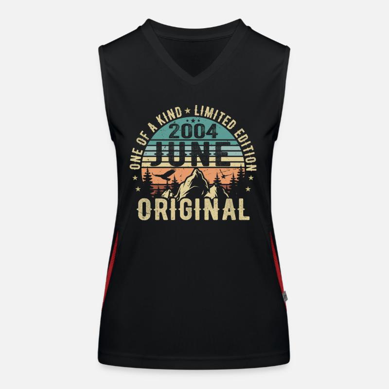 Legendär Seit Juni 2004 Geburtstag Geschenk 2004 Funktionelles Kontrast-Tank Top für Frauen