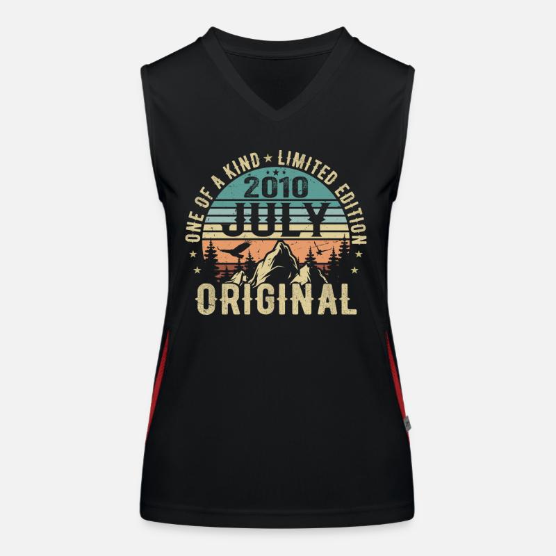 Juli 2010 Geburtstag Juli 2010 Geburtstagsgeschenk Funktionelles Kontrast-Tank Top für Frauen