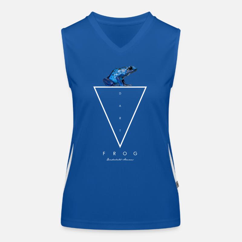 Blauer Pfeilgiftfrosch Dendrobates Azureus Funktionelles Kontrast-Tank Top für Frauen