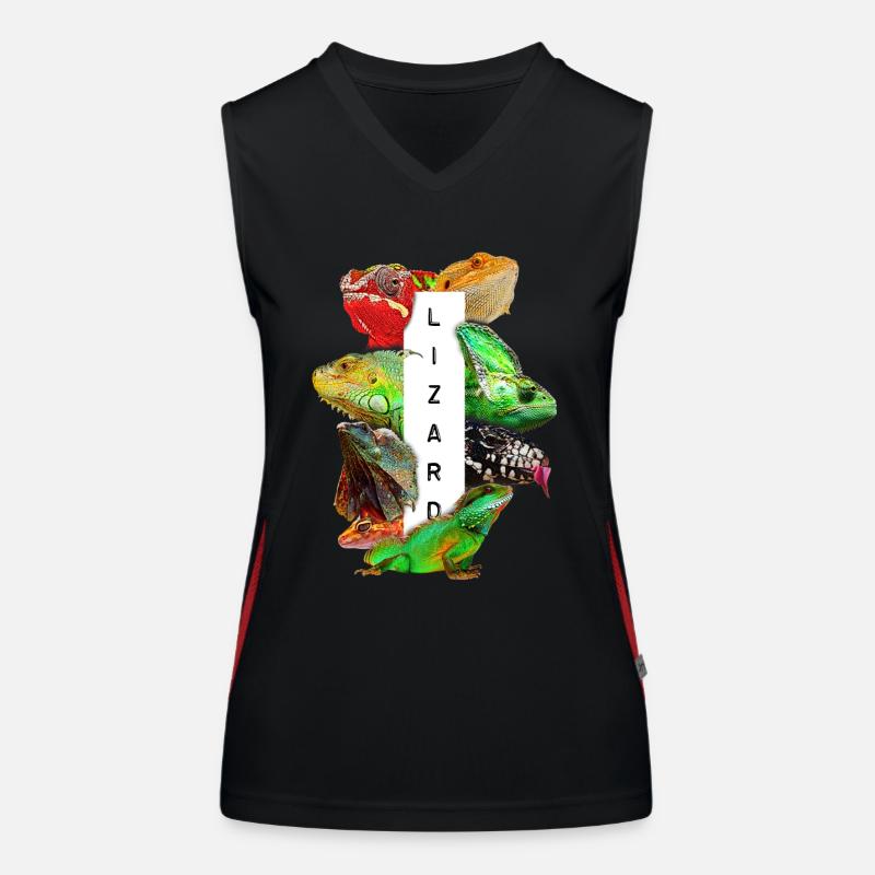 Reptile Keeper Lizard Owner Women's Functional Contrast Tank Top