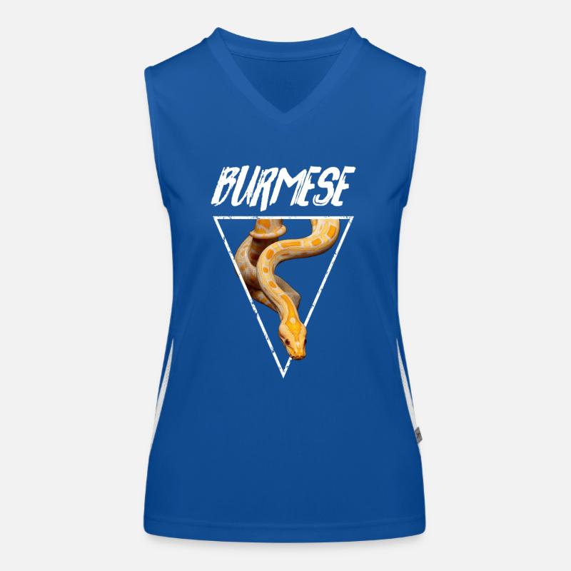 Burmese Python Snake Owner Women's Functional Contrast Tank Top