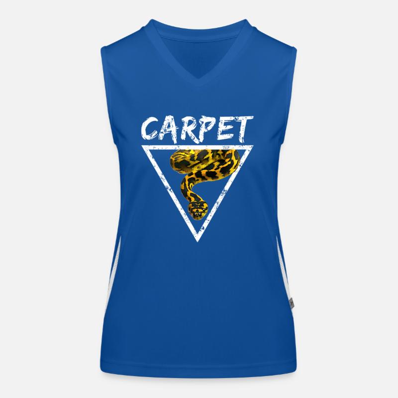 Teppichpython Geometrische Schlange Besitzer Funktionelles Kontrast-Tank Top für Frauen