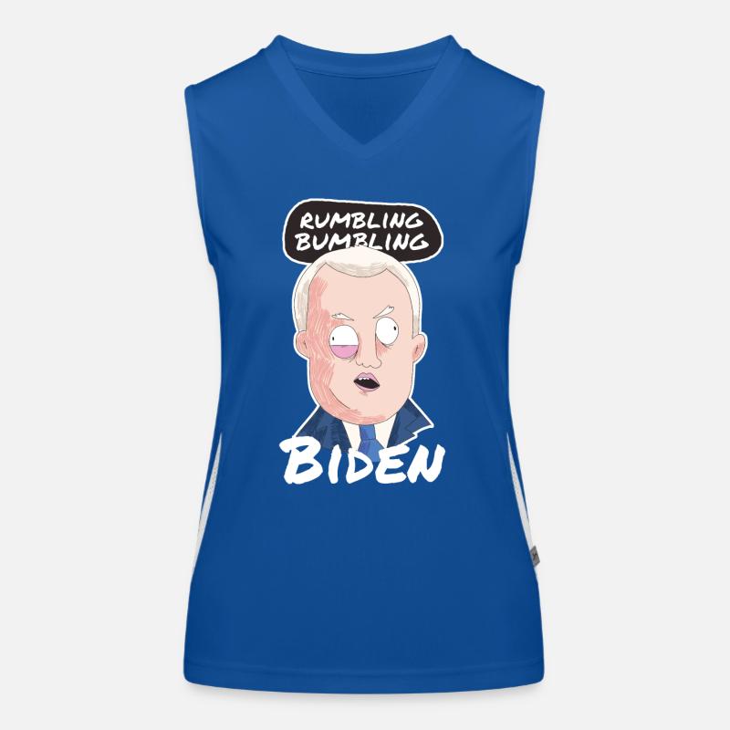 Grondant Bumbling Joe Biden Débardeur respirant contrasté Femme