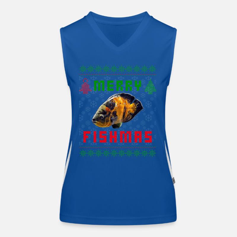 Oscar Fish Monster Fish Keeper Weihnachtspullover Funktionelles Kontrast-Tank Top für Frauen