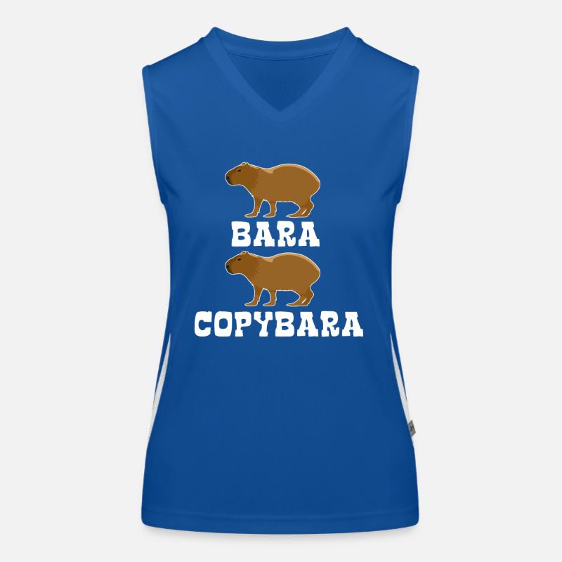 Copybara - Style de copie de mots Capybara Débardeur respirant contrasté Femme