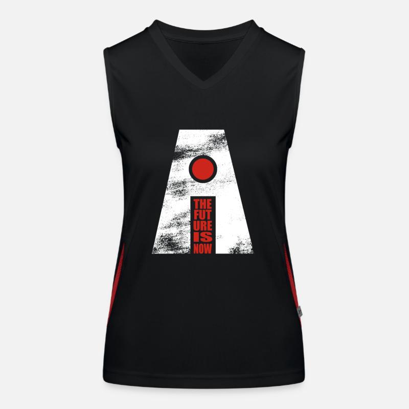 Artificial Intelligence - AI - The future is now Funktionelles Kontrast-Tank Top für Frauen