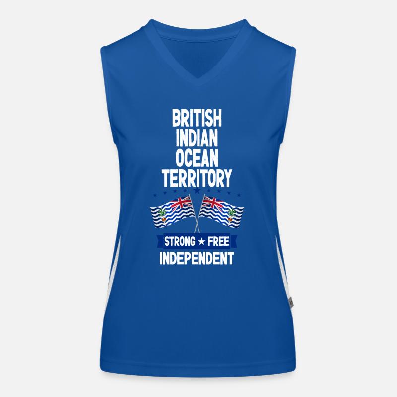 British Indian Ocean Territory Women's Functional Contrast Tank Top