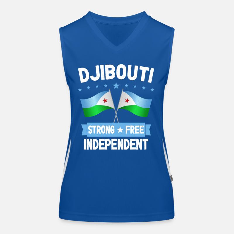 Dschibuti Funktionelles Kontrast-Tank Top für Frauen