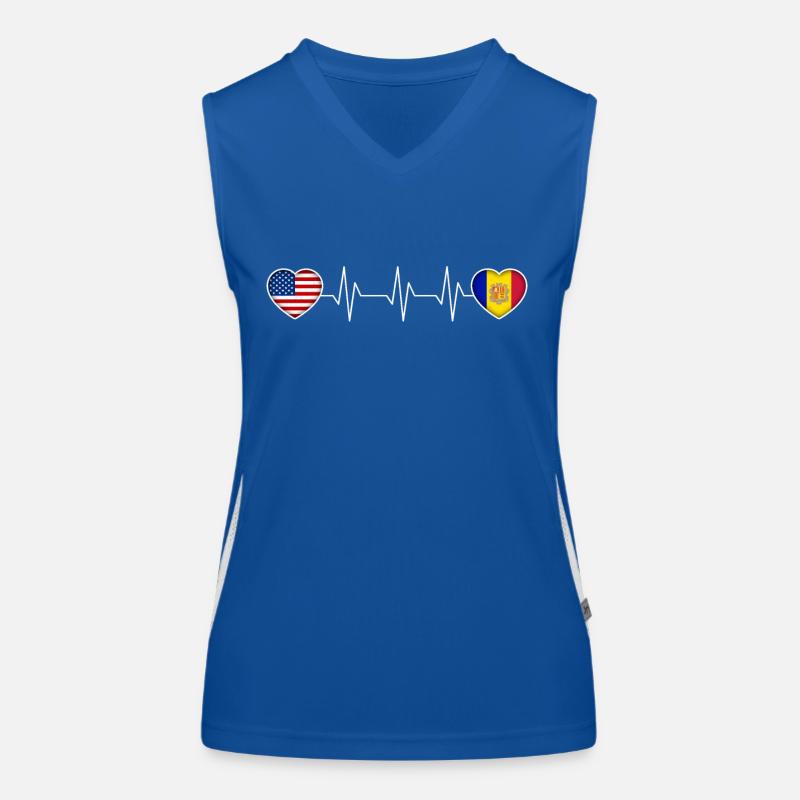 Andorra Funktionelles Kontrast-Tank Top für Frauen
