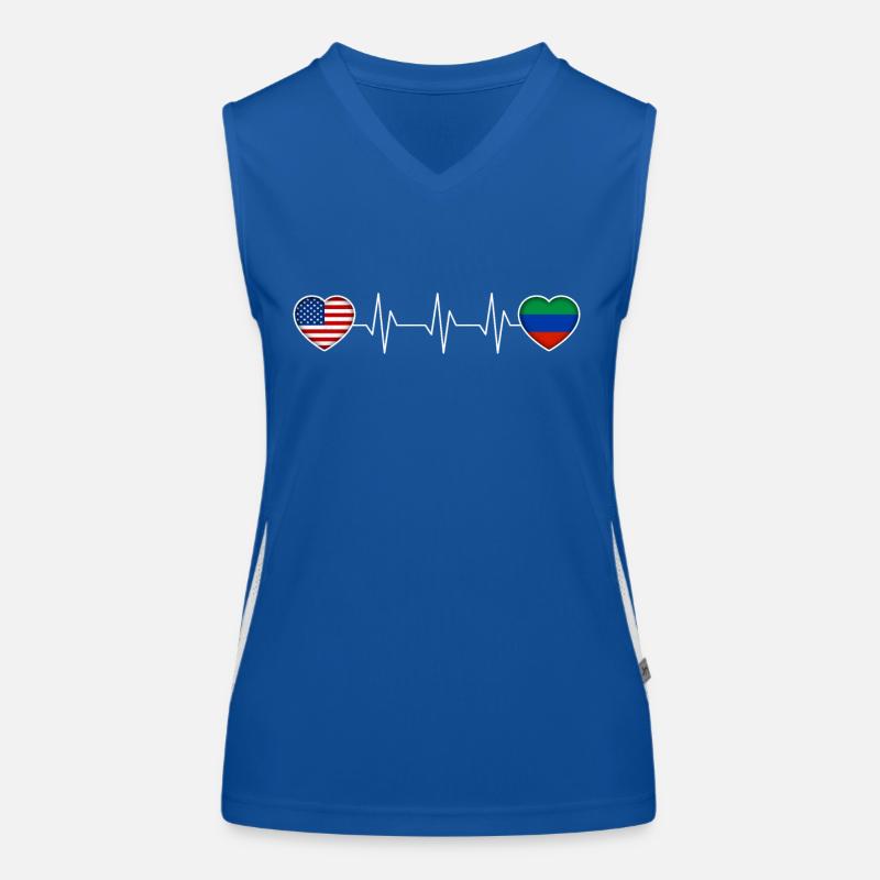 Dagestan Funktionelles Kontrast-Tank Top für Frauen
