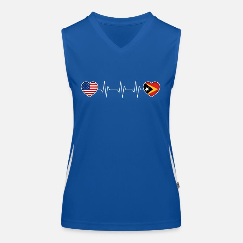 Osttimor Funktionelles Kontrast-Tank Top für Frauen
