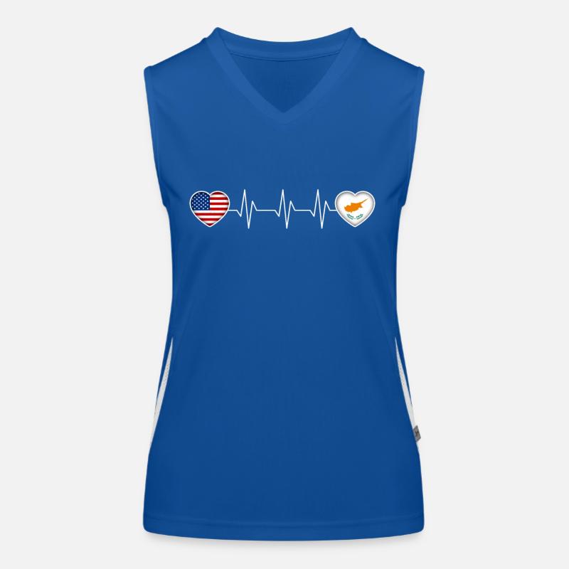 Zypern Funktionelles Kontrast-Tank Top für Frauen